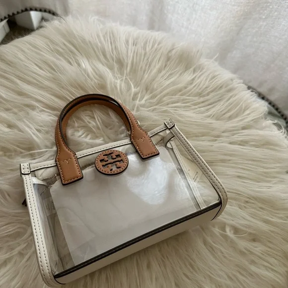 Tory Burch Ella Nylon Clear Mini Tote Bag
Crossbody Clear Brown - Picture 8 of 11